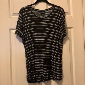 Whowhatwear. Size XXL. Black and White stripped.